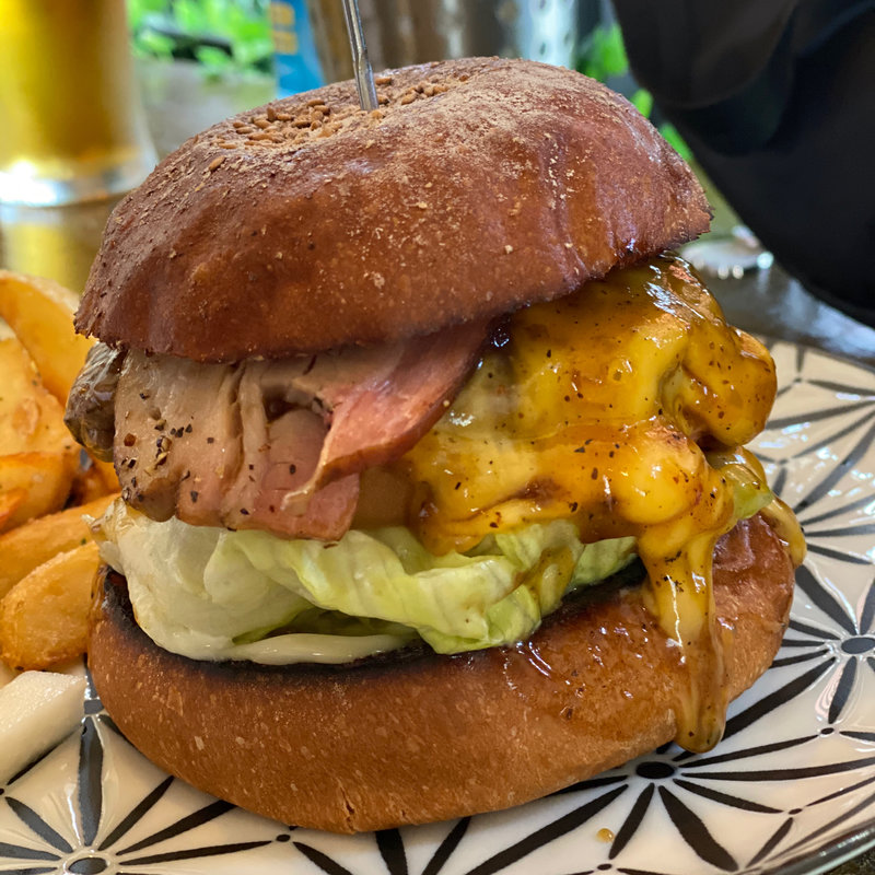 テリヤキベーコンチーズバーガー(肉ハサミ屋)