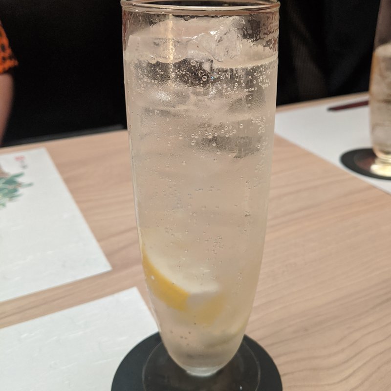 レモンサワー(隠れ家鉄板おぶ)