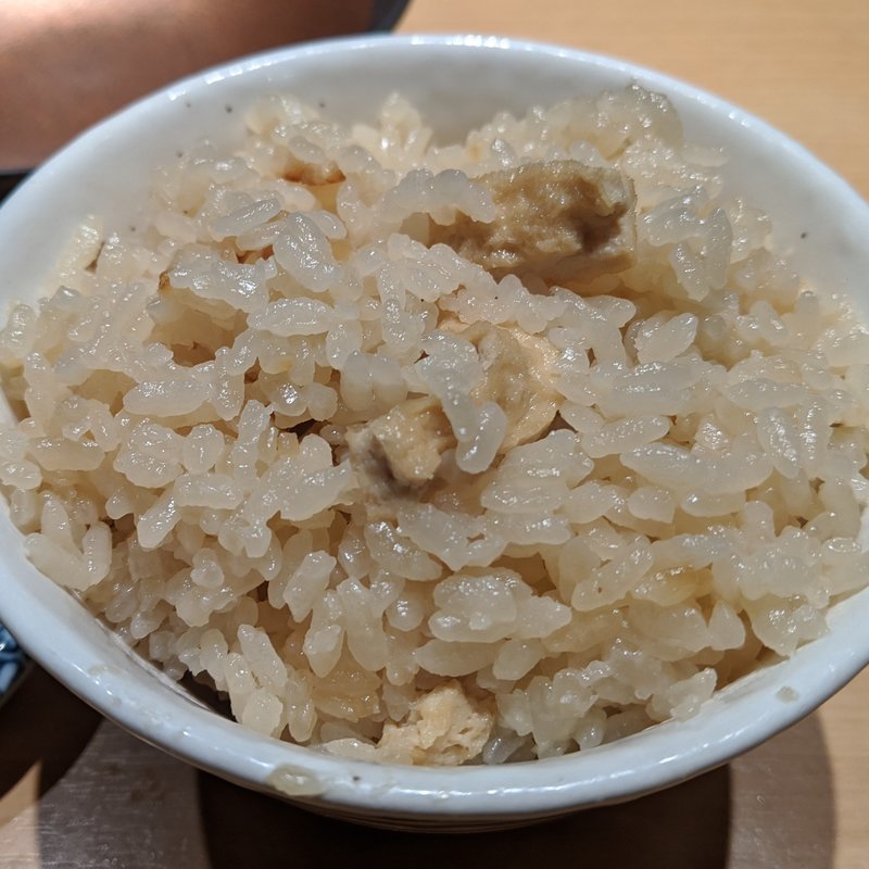 丹波シメジと揚げの炊き込み御飯(みこころや )