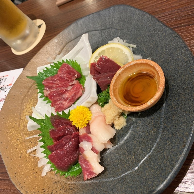 馬肉の刺身5種盛り(馬鹿凡人 )