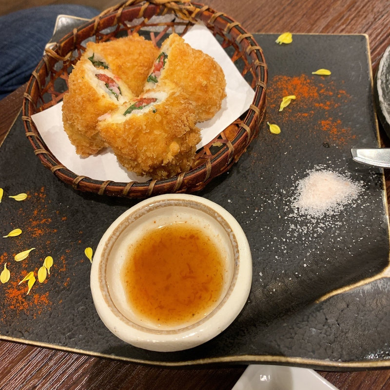 鱧の梅しそ揚げ(馬鹿凡人 )