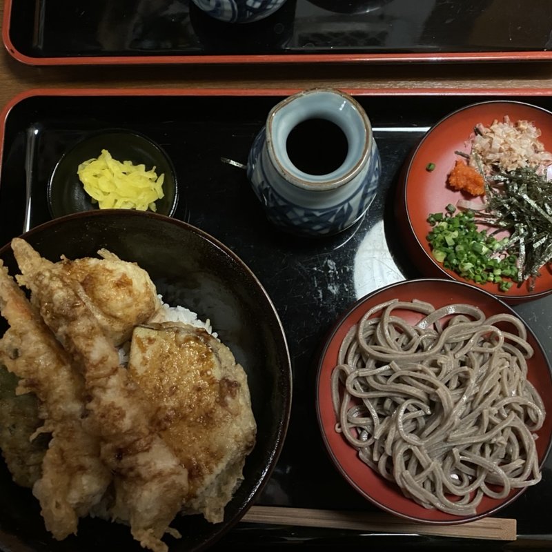 天丼セット(出雲そば雲太)