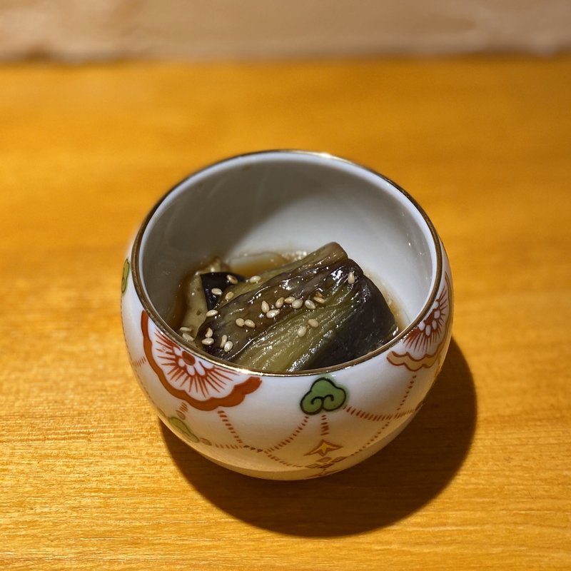 お通し(ナスの揚げ浸し)(田福)