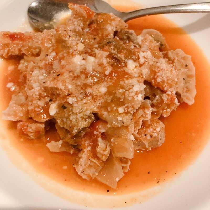 トリッパ鶏ハツコリコリのトマト煮込み(Girino)