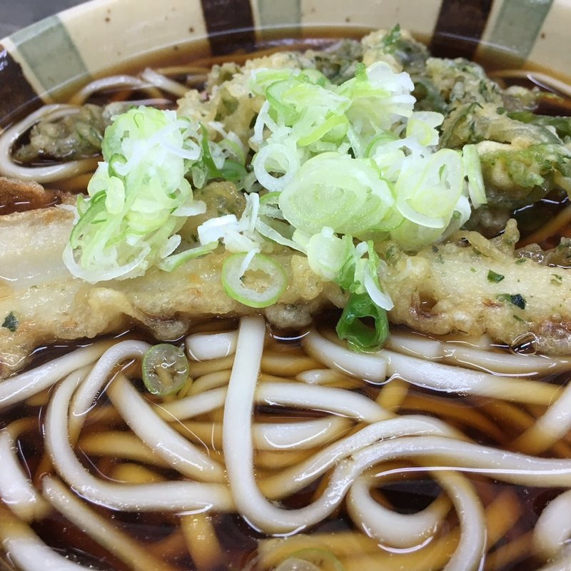 春菊竹輪細うどん(山一)