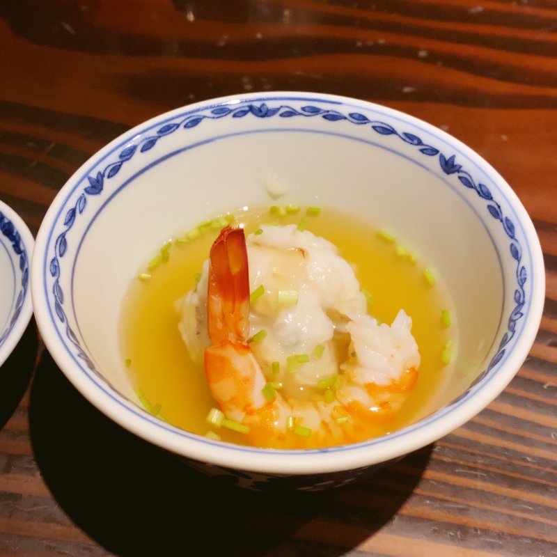 鱧しんじょと海老の土瓶蒸し(野口太郎)