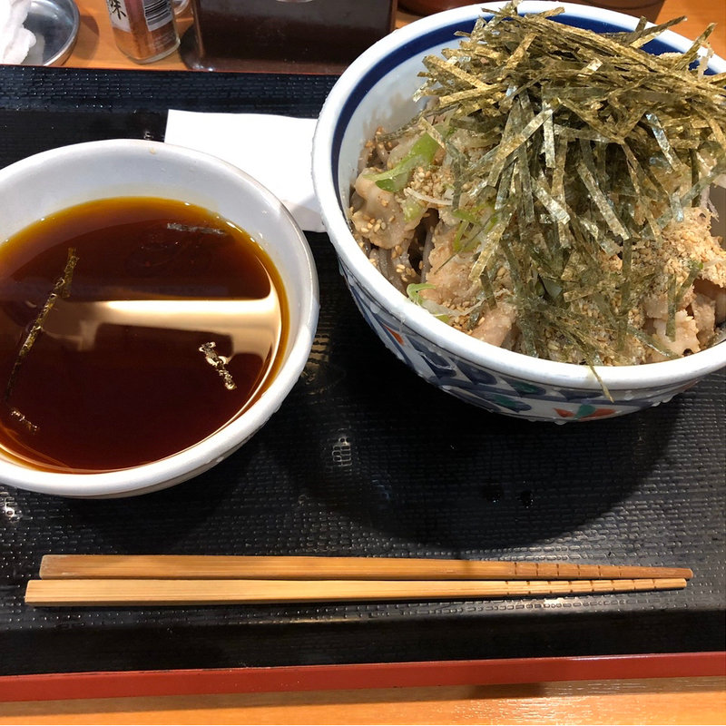 豚つけそば(蕎麦ラー岸上　五反田店)