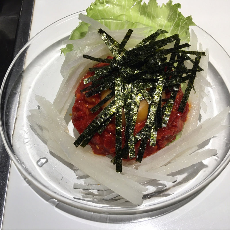 桜ユッケ(盛楼閣 （セイロウカク）)