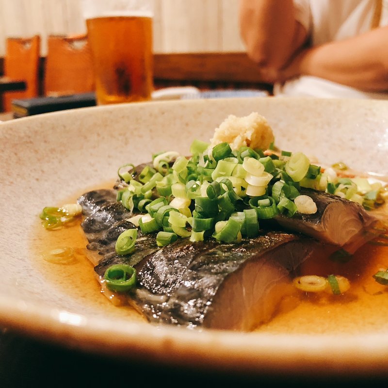 ネギだく炙り〆さば(きわだち)
