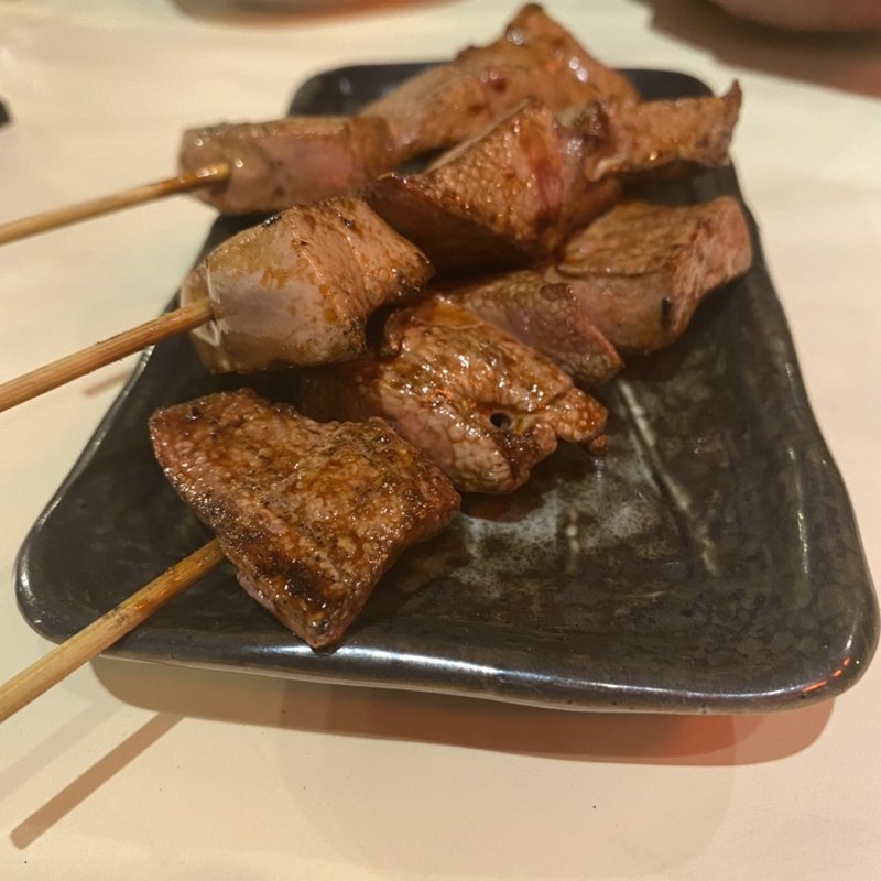 レバー焼き(もつ焼き　とが屋)