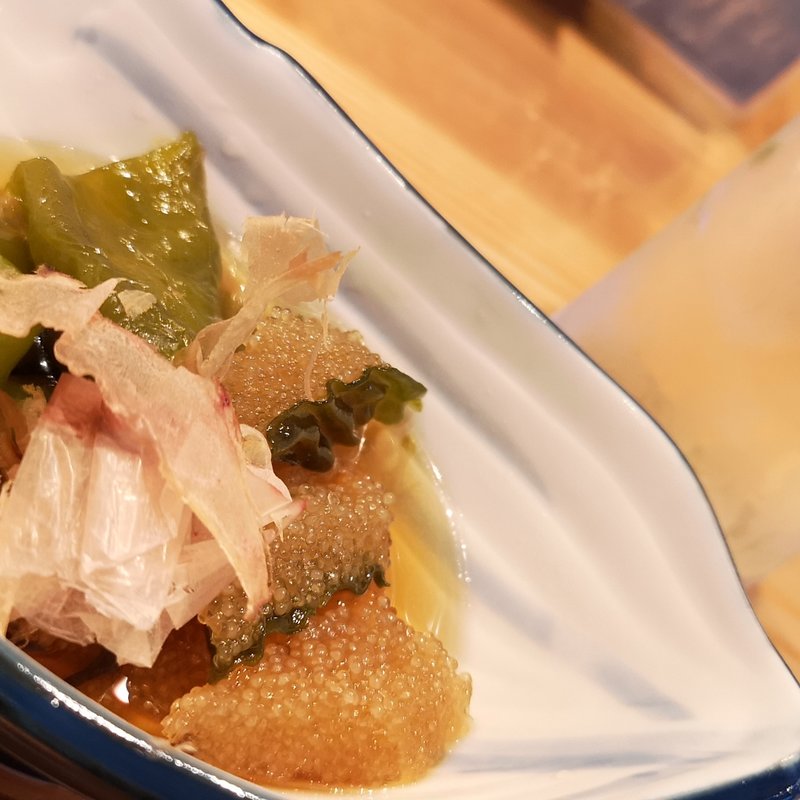 子持ち昆布と万願寺唐辛子のお浸し(さかなや　かねなり)