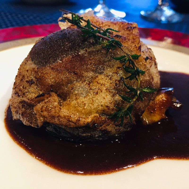 フォアグラと鮑と椎茸のパートブリック包み(フランス厨房 旬彩 中央駅店 )