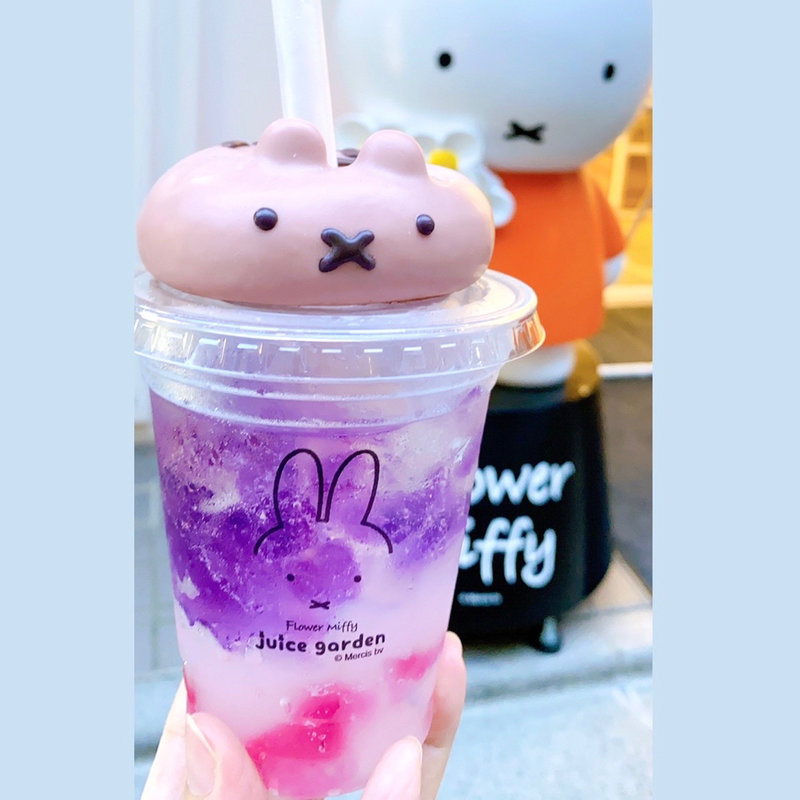 カラフルゼリーソーダ(ラベンダー)(Flower Miffy フラワーミッフィー juice garden)