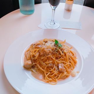 イタリア産フンギポルチーニのクリームソーススパゲティ(カフェ ダール )