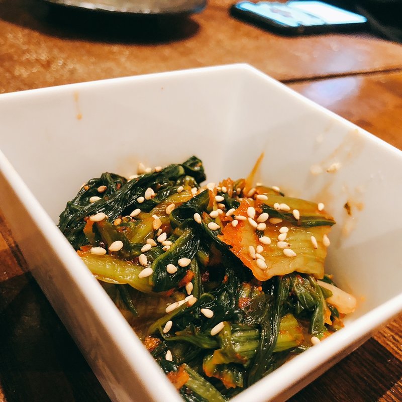 広島菜キムチ(広島お好み焼き Big-Pig 神田カープ本店)