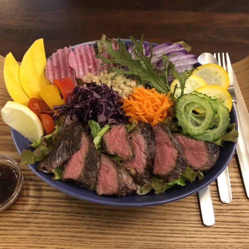 神奈川県産ヤマユリ牛ランプステーキボウル(CHAYA BOWL)