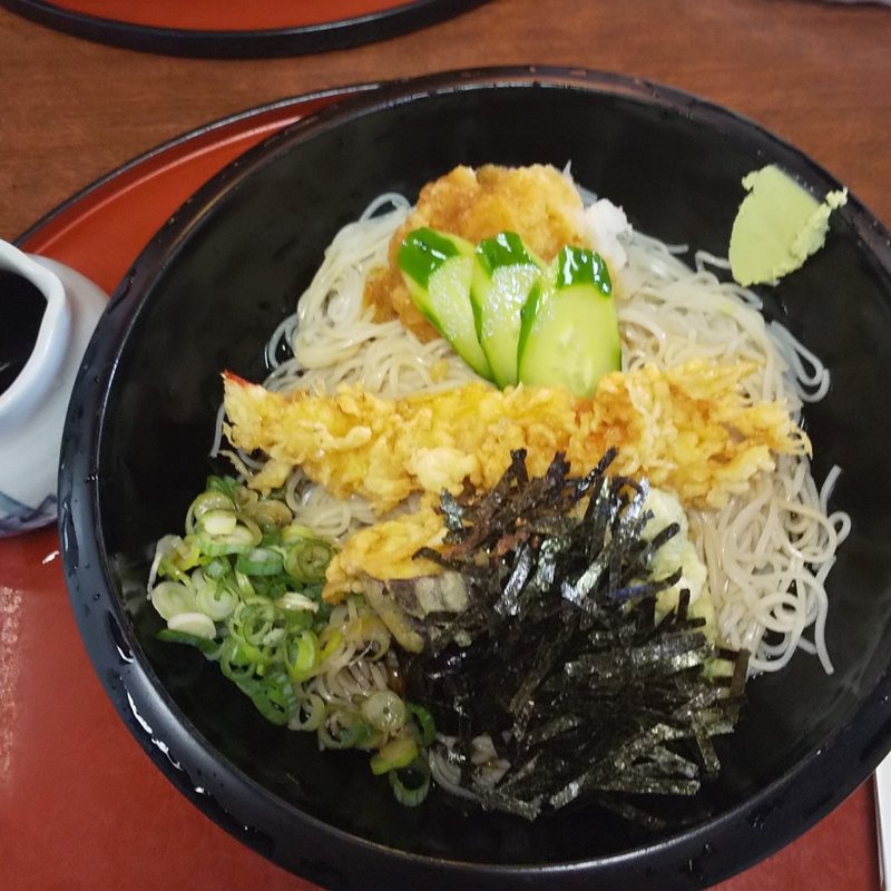 天ぷらそば（冷）(尾張更科)