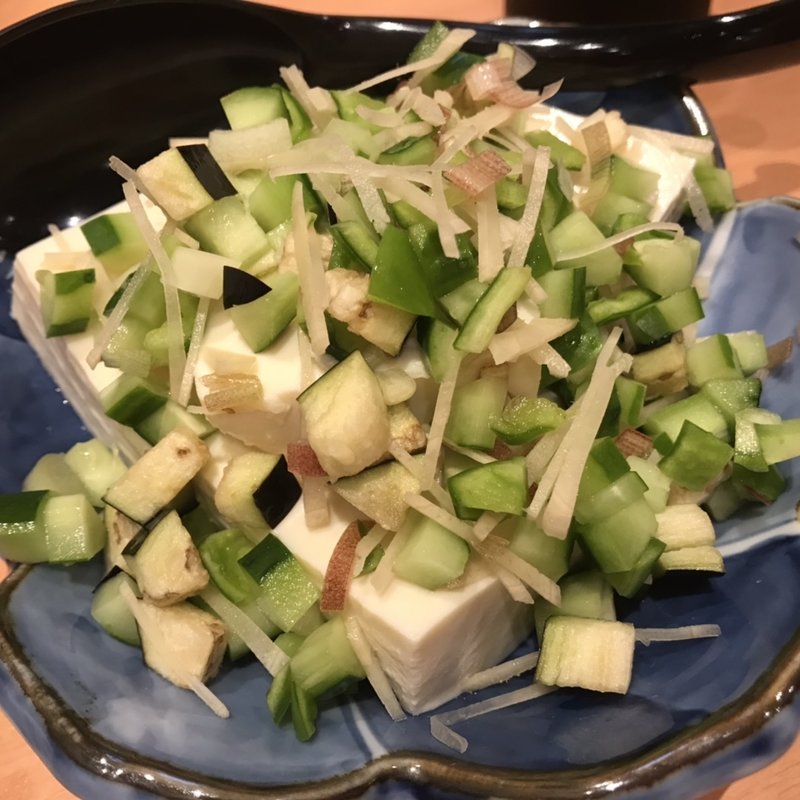 きりざいのせ冷奴(まちごはん かぶら木)
