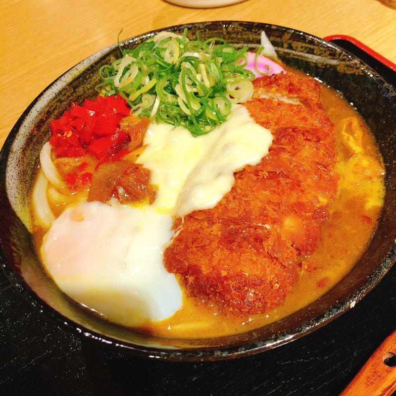 温玉チーズカツカレーうどん(本格手打 うどん屋こぞう)