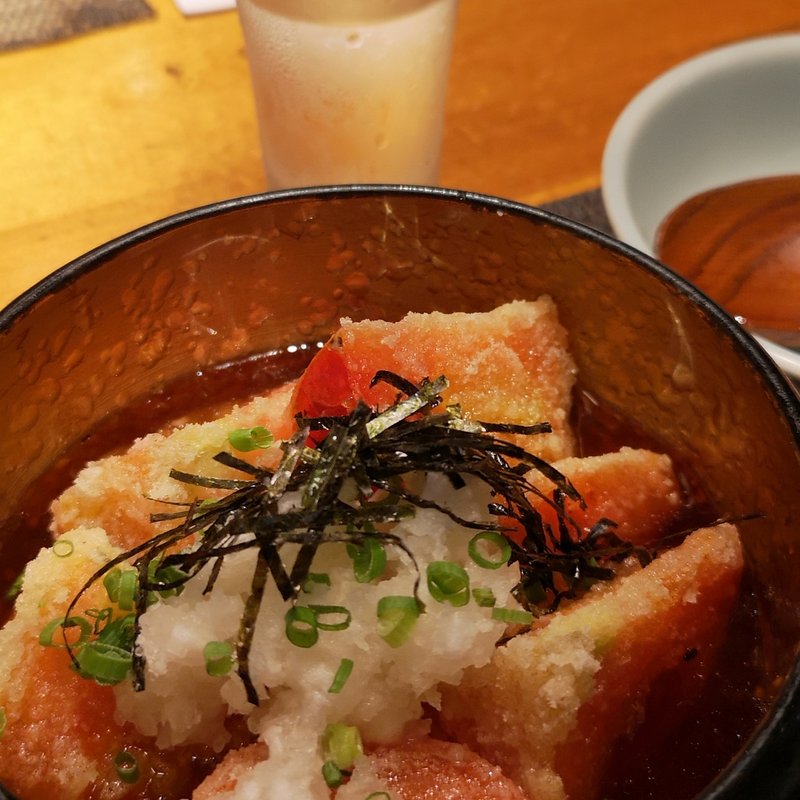 トマトの揚げ出し(和バル　用賀炎陣)