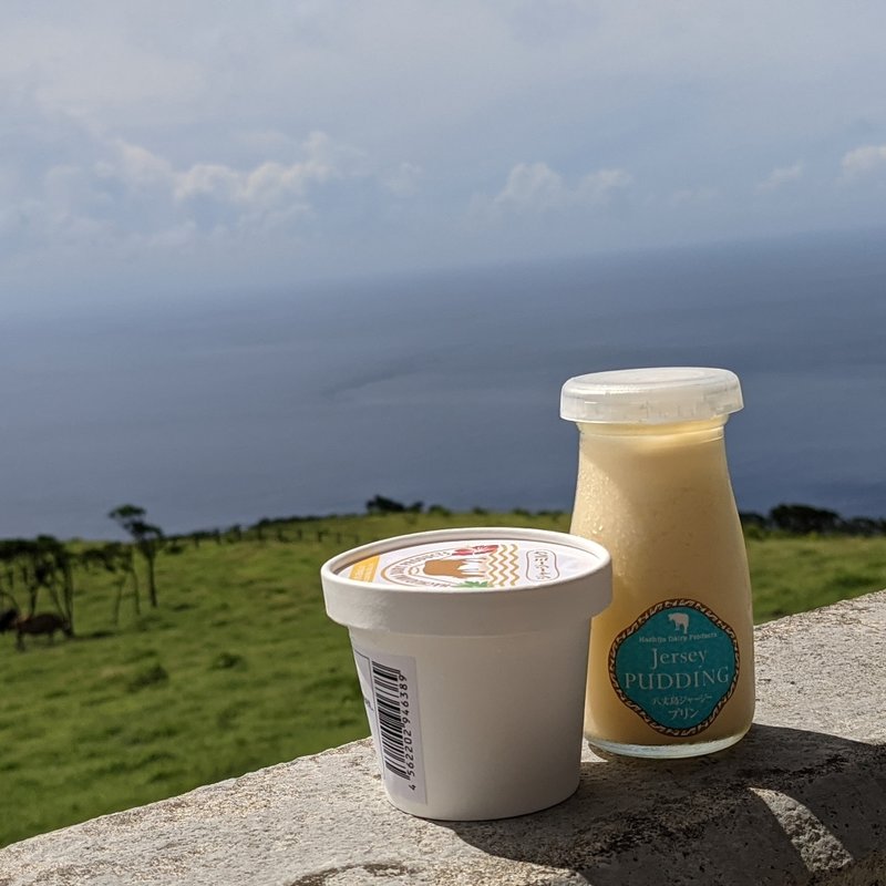 ジャージー牛ミルク シャーベット(八丈富士牧野・ふれあい牧場 )