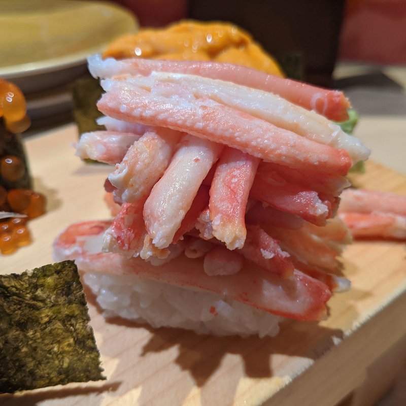 こぼれずわいがに(沼津 すし之助 沼津本店)