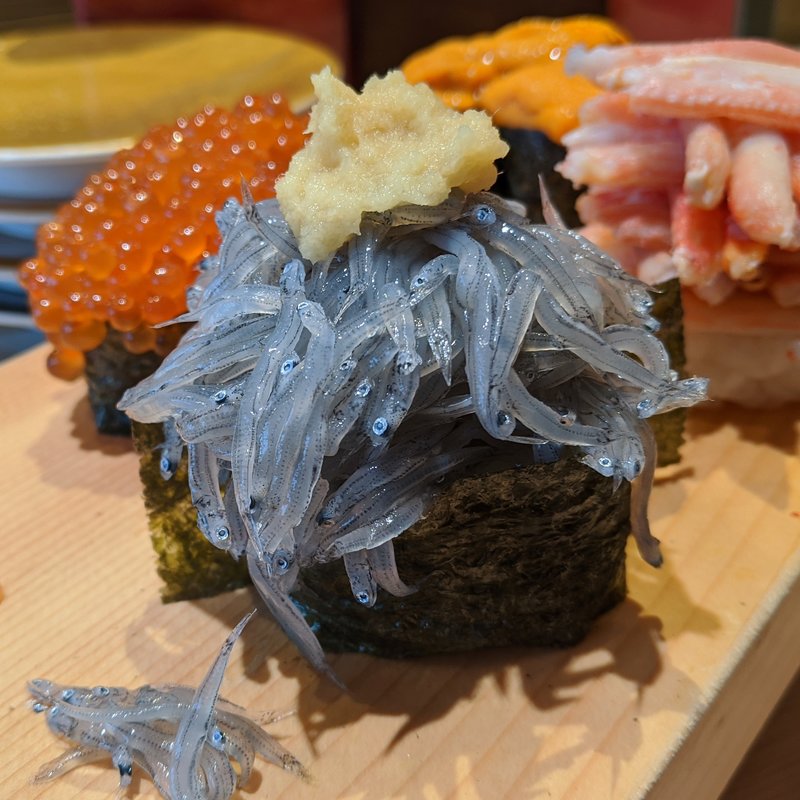 こぼれ生しらす(沼津 すし之助 沼津本店)