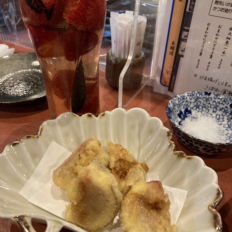 いちじくの天ぷら(味幸房みなみ（上新庄南口）)