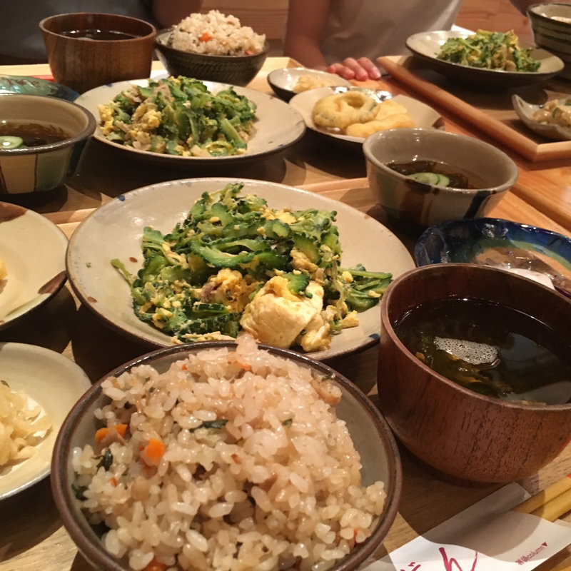 ゴーヤチャンプルー定食(うりずん渋谷店)