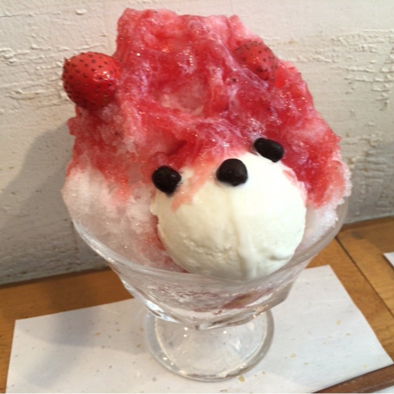 「くまちゃん」かき氷(JAPANESE ICE OUCA ジャパニーズアイス櫻花)