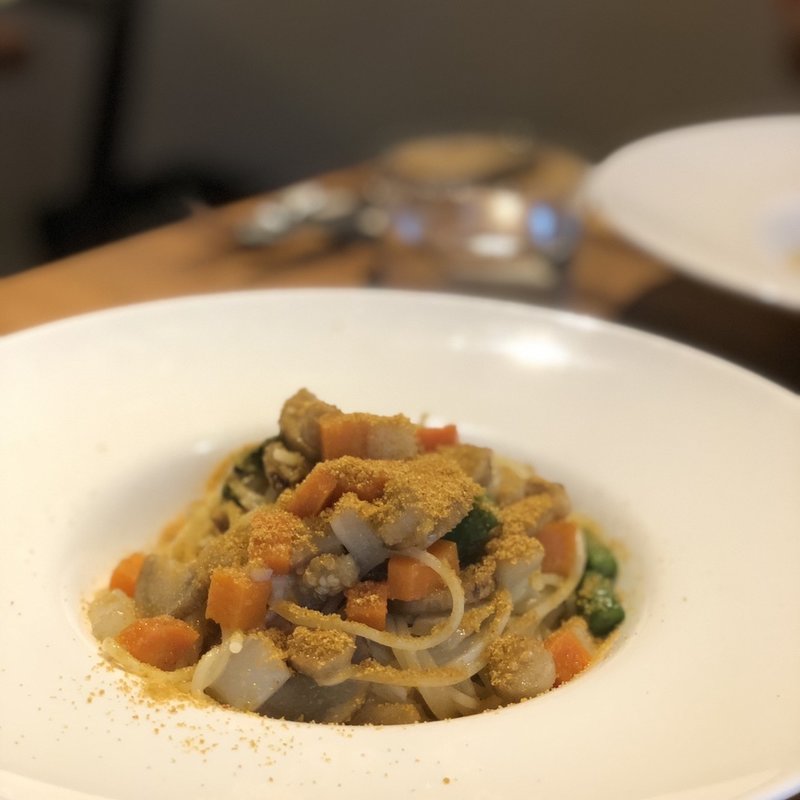 野菜とからすみのパスタ(arcadia)