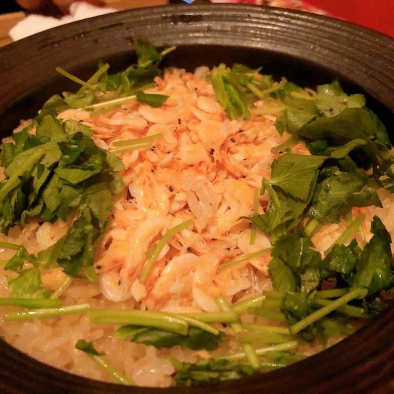 桜えびの土鍋御飯(恵比寿 それがし)
