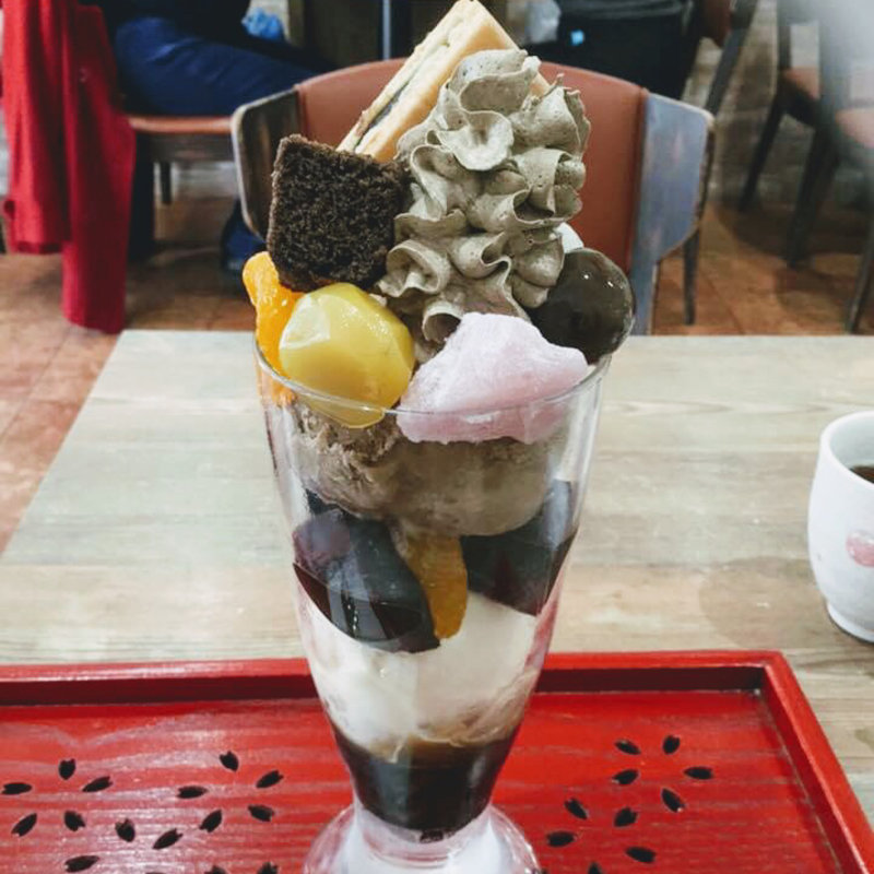 ほうじ茶パフェ(森乃園)