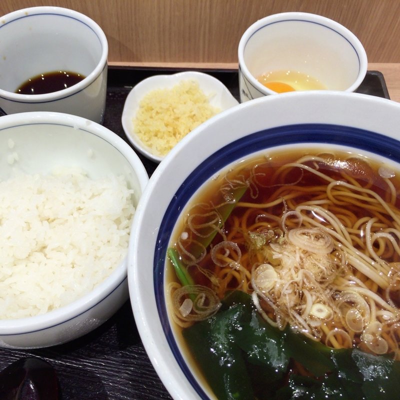 モーニングセット(そば処 信州屋)