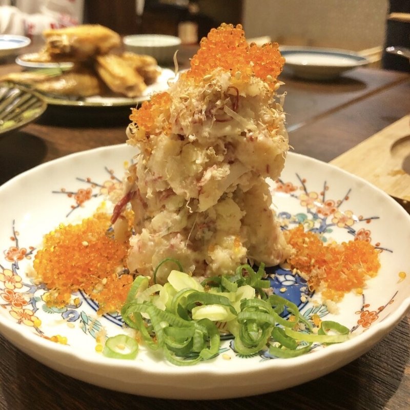 コンビーフのポテサラ(酒呑気びんご)