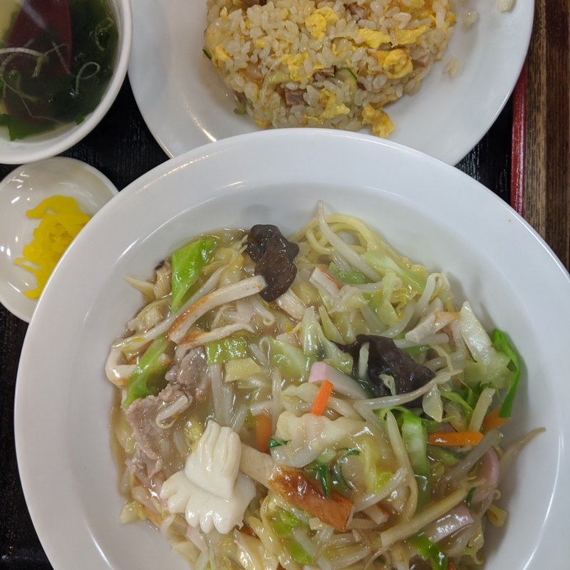 皿うどん定食(アベノ珉珉)