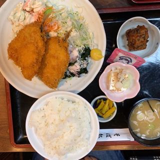 アジフライ定食(やぶ忠丸山台店)