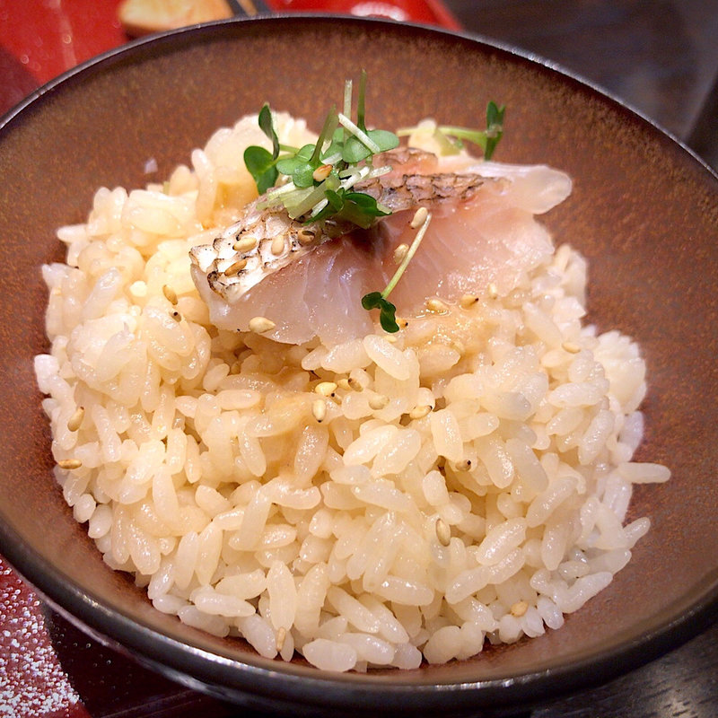 鯛めし(鯛担麺専門店 恋し鯛)