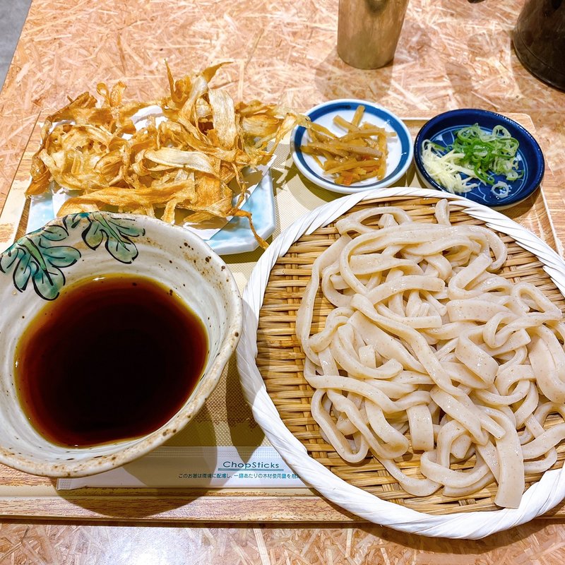 ざるうどん(武蔵野うどん こぶし ecute立川店)