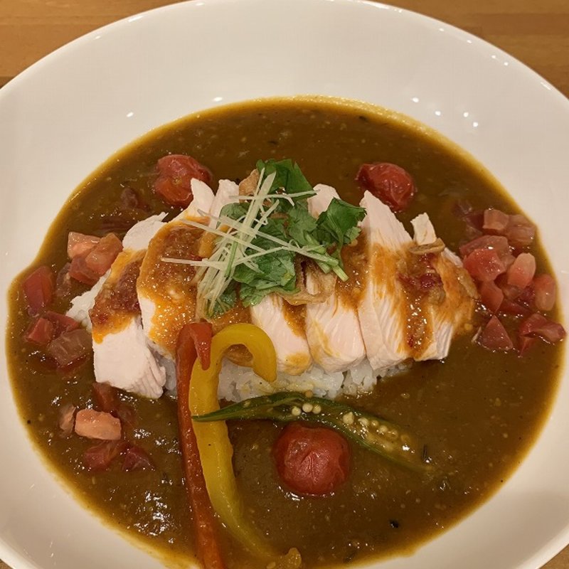 会心鶏白湯とカオマンガイのスパイスカレー(限定)(らんらんルー)