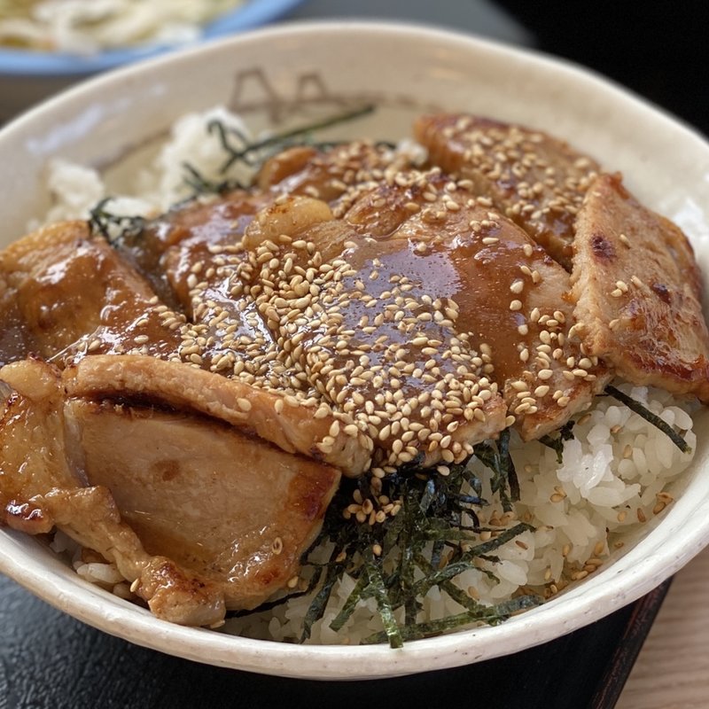 味噌漬けトンテキ丼 生野菜セット 豚汁変更(松屋 長野鶴賀七瀬店 )