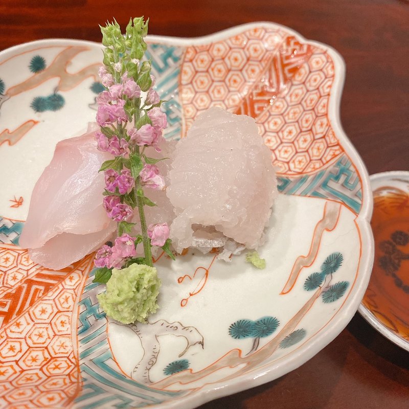 刺身　くえ　はも(但)