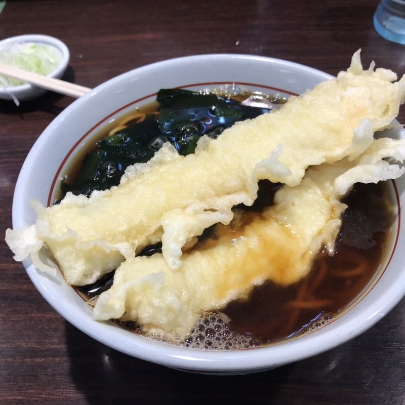 いか天そば(永坂更科布屋太兵衛 新宿地下鉄ビル店)