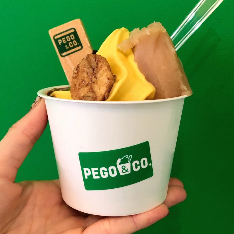 PEGOソフト(かぼちゃシナモンソフトクリーム)(PEGO＆CO. 世田谷店（ペゴあんこ せたがやてん）)