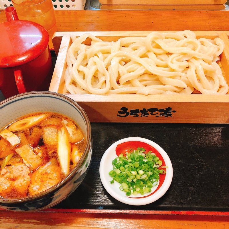 ピリ辛つくねうどん（並盛）(武蔵野うどん うちたて家)