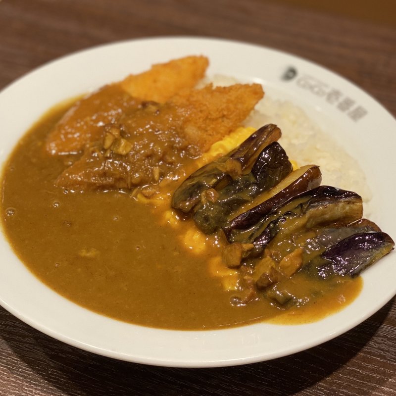 白身魚フライカレー なすトッピング(CoCo壱番屋 長野若槻店 （ココイチバンヤ）)