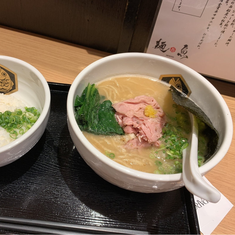濃厚真鯛ラーメン　雑炊セット(真鯛らーめん 麺魚 パルコ店)