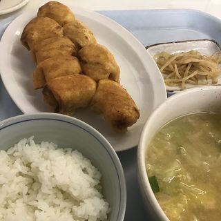 焼き餃子と野菜スープセット(ホワイト餃子 小岩店)