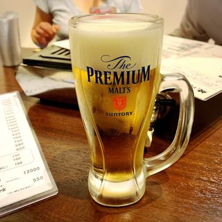 生ビール(焼肉ホルモン 新井屋 渋谷)