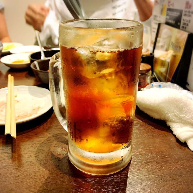 黒ウーロンハイ(焼肉ホルモン 新井屋 渋谷)